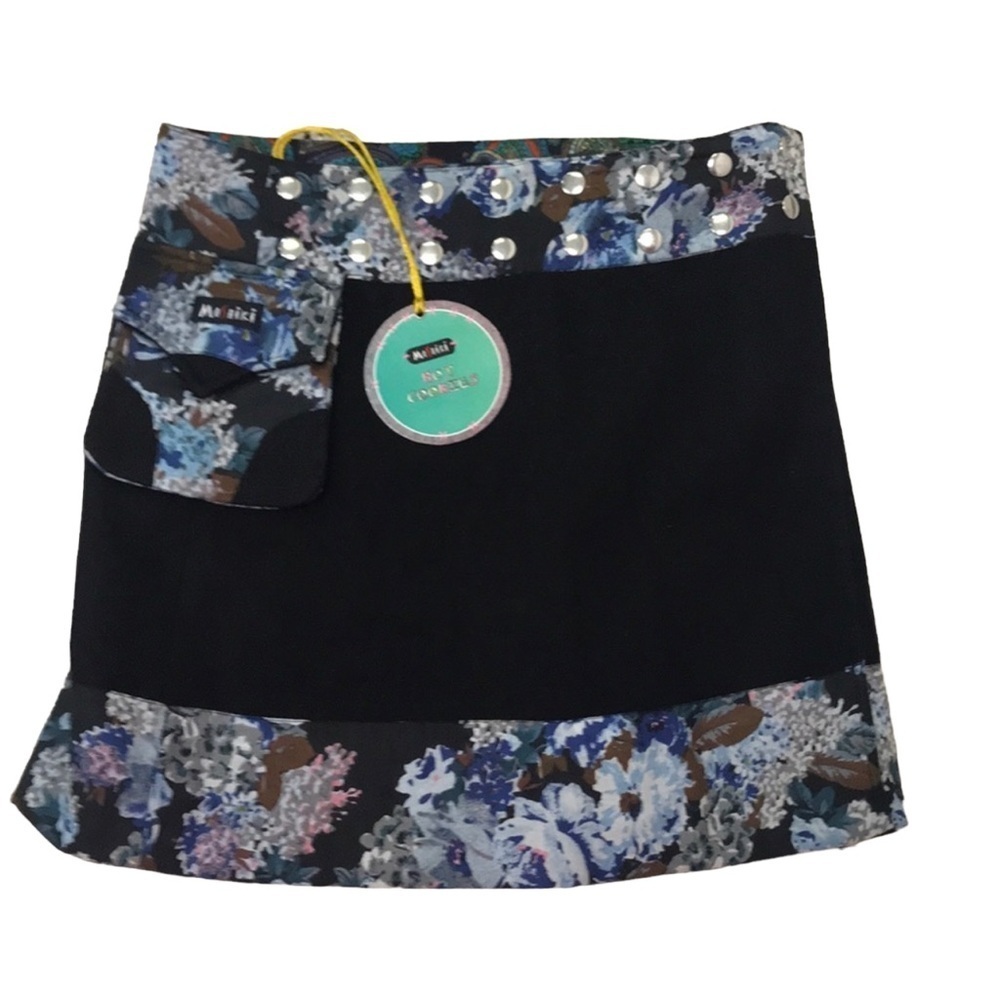 Moshiki Wrap Skirt Black
